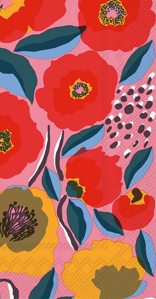 Paper Guest Towels 16 Ct Rosarium Rose Marimekko