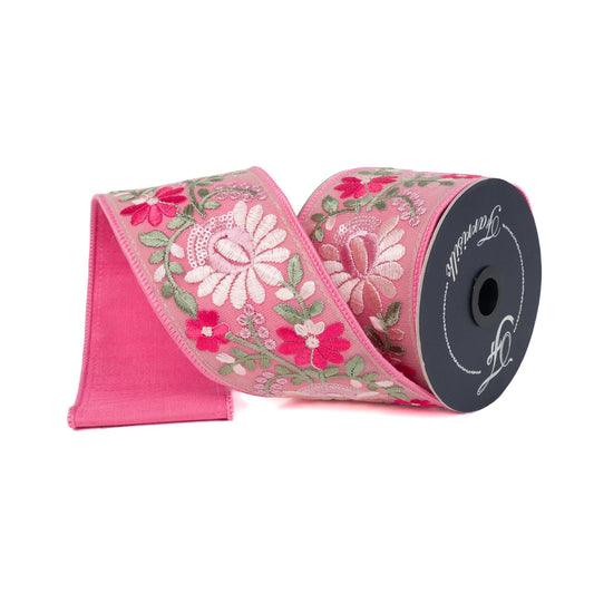 Farrisilk Summer Garden Wired Ribbon